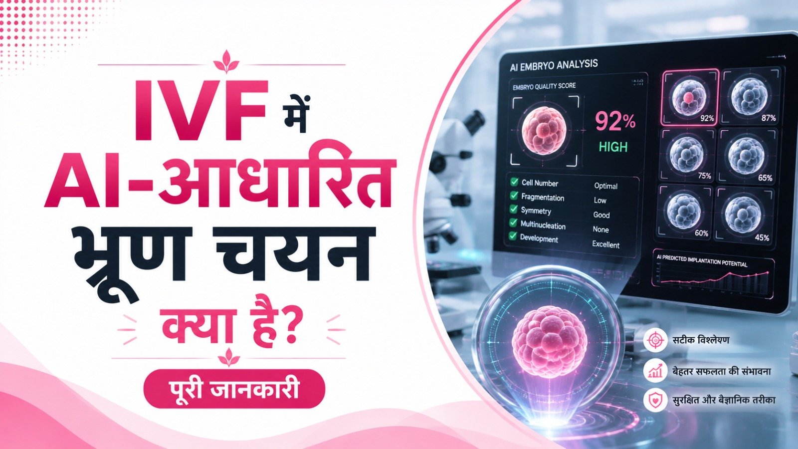 Read more about the article IVF में AI-आधारित भ्रूण चयन क्या है? पूरी जानकारी