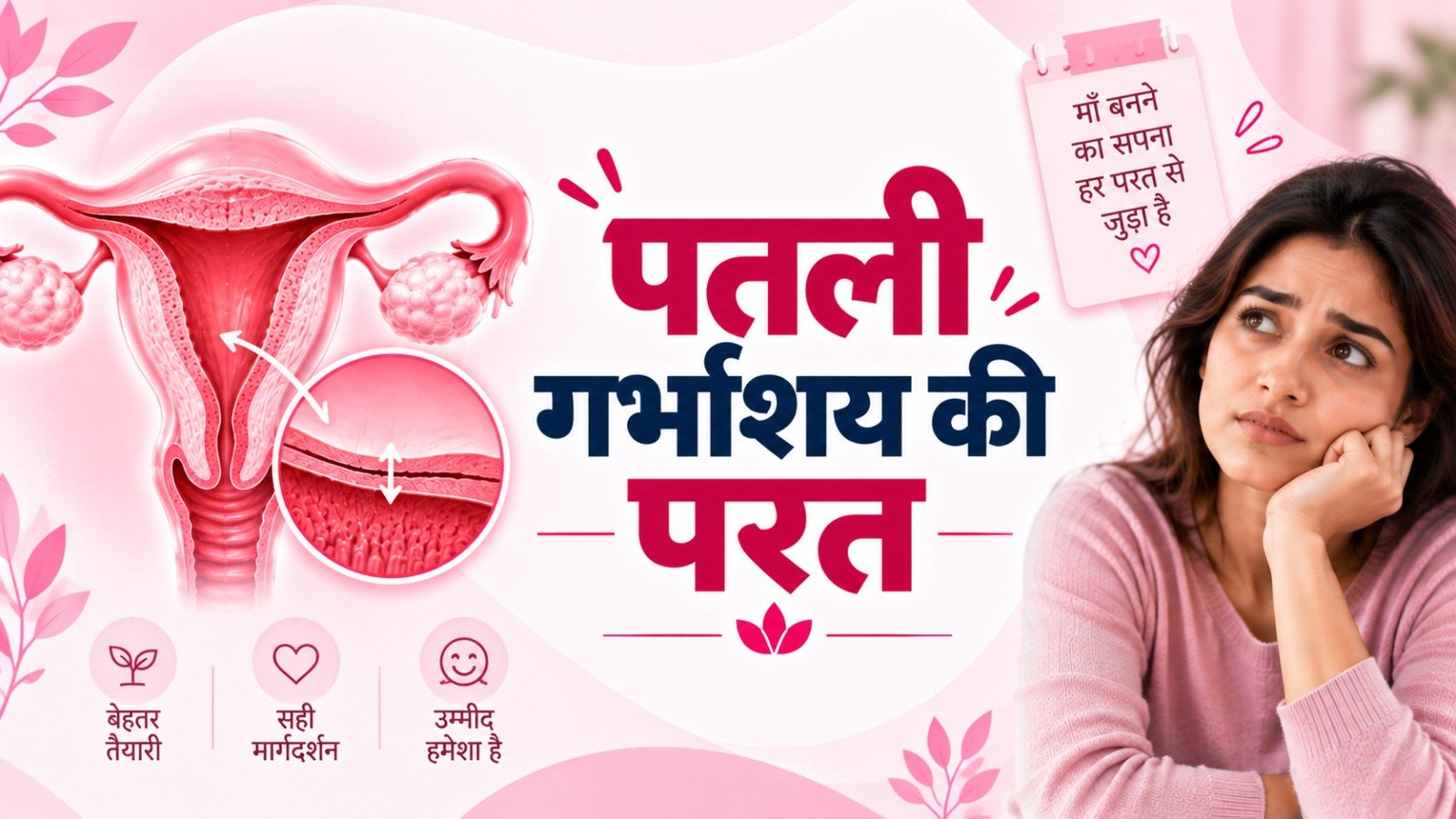 Read more about the article पतली गर्भाशय की परत: कारण और इम्प्लांटेशन के लिए उपचार